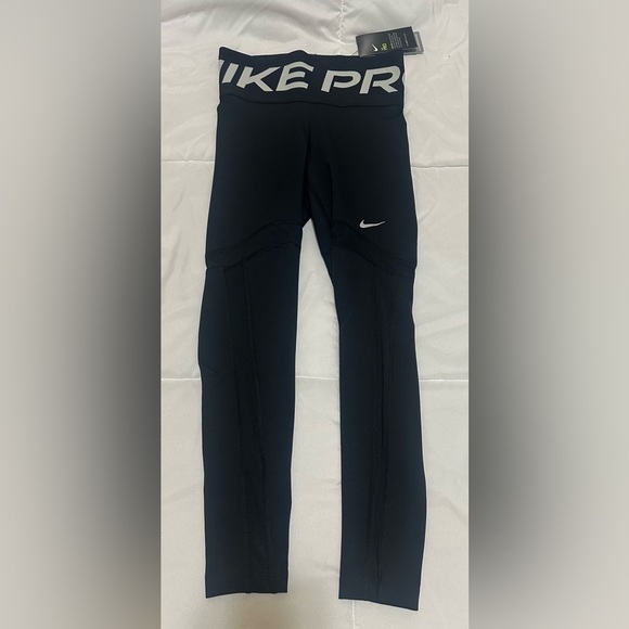 New NIKE PRO LUXE 7/8 Leggings - STEALTH EVAPORATION FABRIC HIGH RISE Size Small - Picture 1 of 7